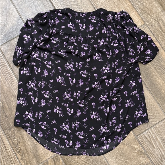 Torrid Harper Georgette Ruched Short Sleeve Blouse Size 2 - Picture 5 of 13